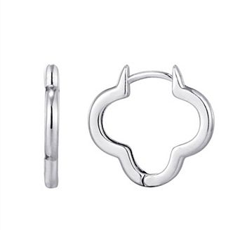 Adornia Clover Hoop Earrings