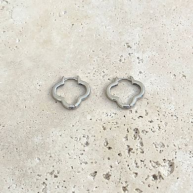 Adornia Clover Hoop Earrings