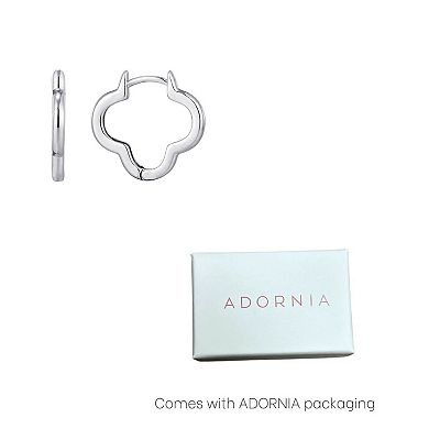 Adornia Clover Hoop Earrings