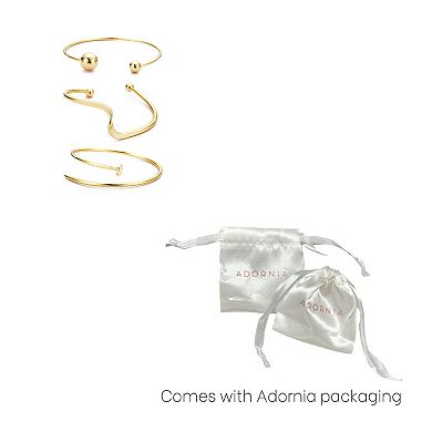 Adornia Gold-Plated 3-Pc. Cuff Bracelet Set