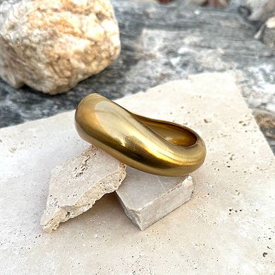 Adornia Organic Chunky Bangle Bracelet