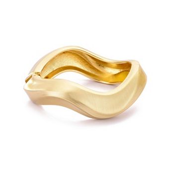 Adornia Wavy Chunky Bangle Bracelet