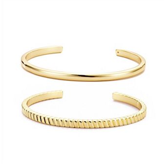Adornia Set of 2 Cuff Bracelets