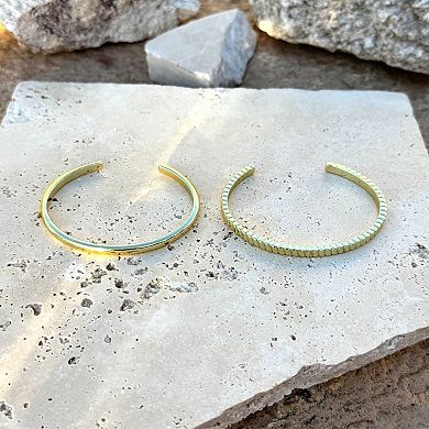 Adornia Set of 2 Cuff Bracelets