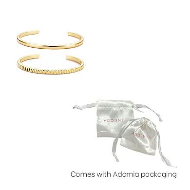 Adornia Set of 2 Cuff Bracelets