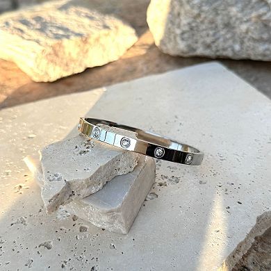 Adornia Tarnish Resistant Crystal Cuff Bracelet