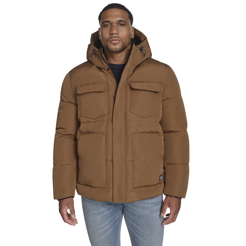 Big & Tall Levi’s® Hooded Puffer Coat, Men’s,
