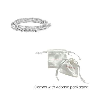 Adornia Multi Stretch Crystal Bracelet Set