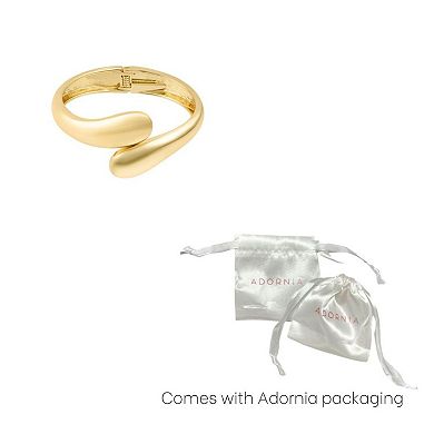 Adornia Gold Plated Overlapping Cuff Bracelet