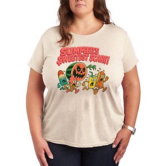 Plus Size Women's Summer's Sweetest Scare! Graphic Tee