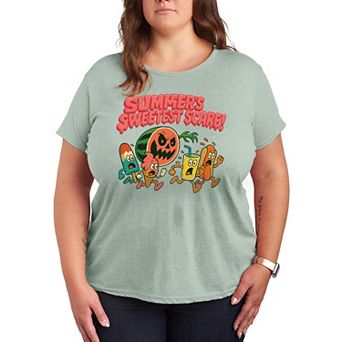 Plus Size Women's Summer's Sweetest Scare! Graphic Tee