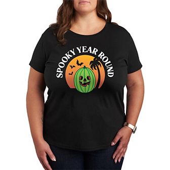 Plus Size Spooky Year Round Summerween Graphic Tee