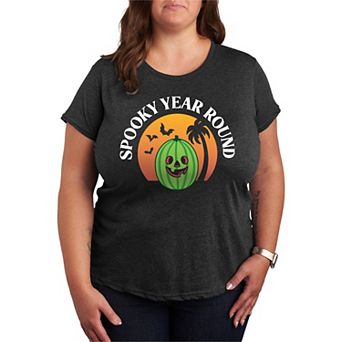 Plus Size Spooky Year Round Summerween Graphic Tee