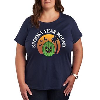 Plus Size Spooky Year Round Summerween Graphic Tee