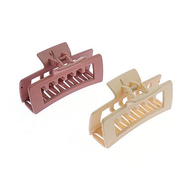 Emberly 2-pk. Double Teeth Hair Clip Set