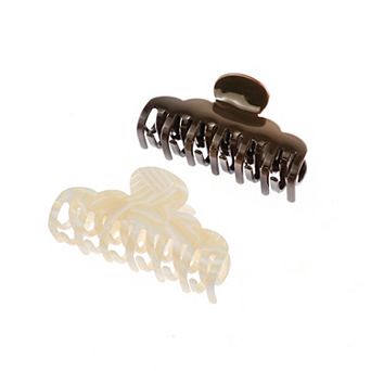 Emberly 2 pk Acrylic Hair Claw Clips