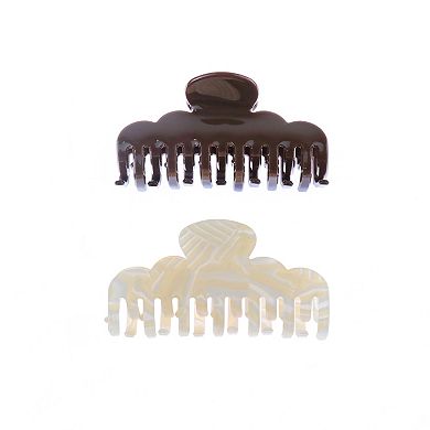 Emberly 2-pk. Acrylic Hair Claw Clips