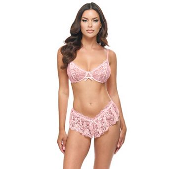 Women's Oh La La Cheri Leyla Lace Bra & Panty 2 pc Set 40-12032