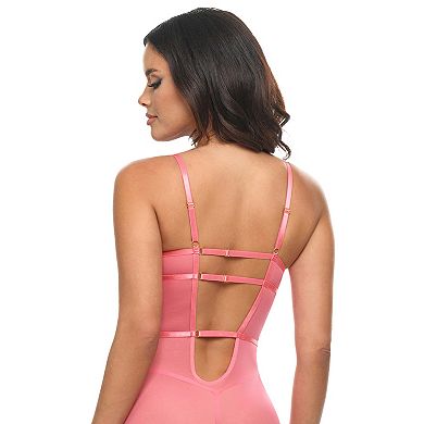 Women's Oh La La Cheri Lace Cut-Out Chemise & G-String Panty Set 70-12094