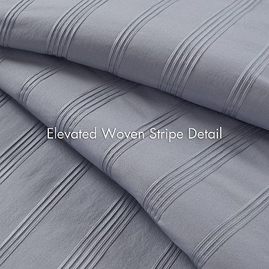 510 Design Logan Woven Striped Duvet Cover Set