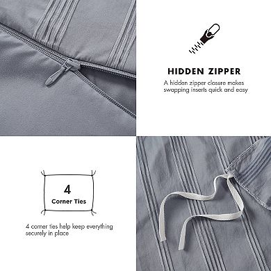 510 Design Logan Woven Striped Duvet Cover Set