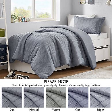 510 Design Logan Woven Striped Duvet Cover Set