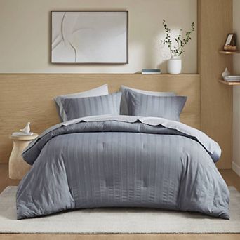 510 Design Logan Woven Striped Duvet Cover Set