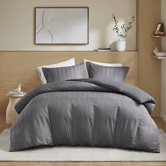 510 Design Logan Woven Striped Duvet Cover Set