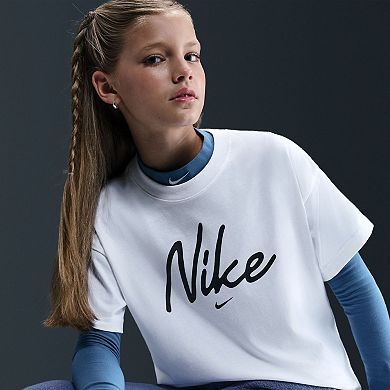 Girls 7-16 Nike Modern Script Graphic Tee