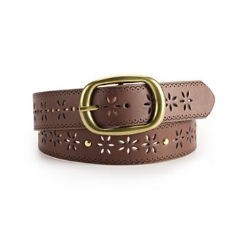 Women's Sonoma Goods For Life® Floral Perf & Stud Detail Belt