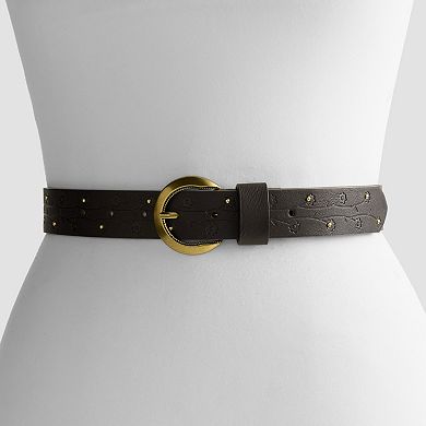 Women's Sonoma Goods For Life® 30MM Vine Emboss & Studs Belt