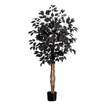 Nearly Natural 3-ft. Artificial Ficus Tree with Natural Trunk