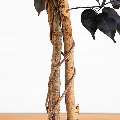 Nearly Natural 3-ft. Artificial Ficus Tree with Natural Trunk
