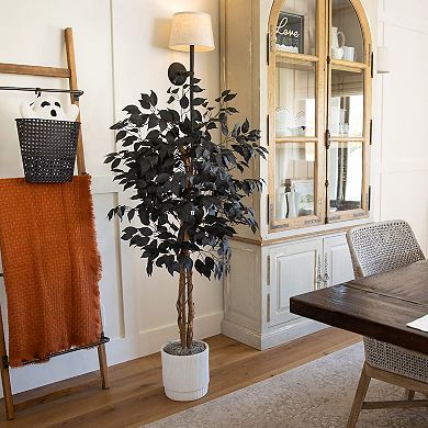 Nearly Natural 3-ft. Artificial Ficus Tree with Natural Trunk
