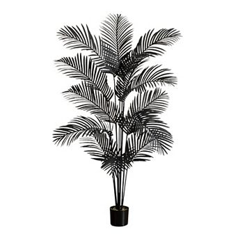 Nearly Natural 4-ft. Artificial Black Paradise Palm Tree