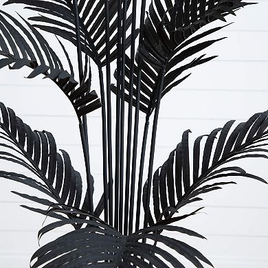 Nearly Natural 4-ft. Artificial Black Paradise Palm Tree