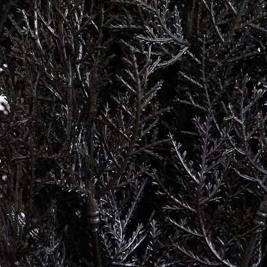 nearly natural 4-ft. Indoor/Outdoor UV Resistant Artificial Halloween Black Cedar Tree