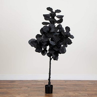 Nearly Natural 5-ft. Artificial Fiddle Leaf Tree