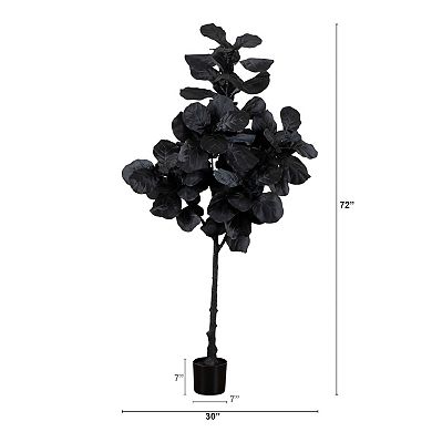 Nearly Natural 5-ft. Artificial Fiddle Leaf Tree