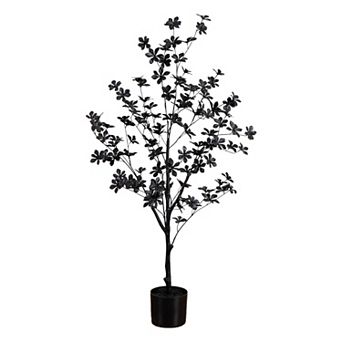 Nearly Natural 4-ft. Artificial Black Enkianthus Tree