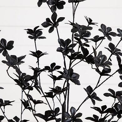 Nearly Natural 4-ft. Artificial Black Enkianthus Tree