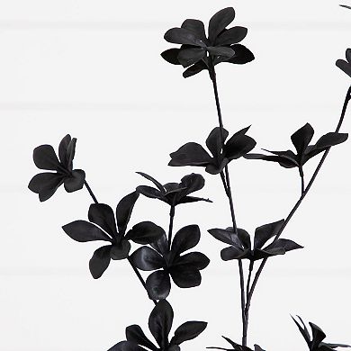 Nearly Natural 4-ft. Artificial Black Enkianthus Tree