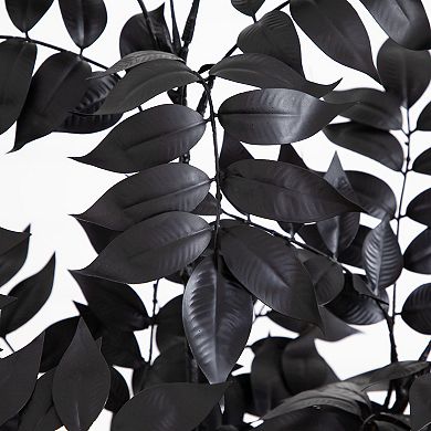 Nearly Natural 4-ft. Artificial Halloween Black Sumac Tree