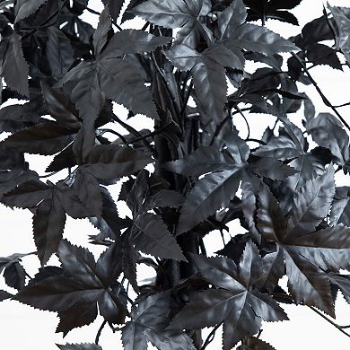 Nearly Natural 4-ft. Artificial Black Maple Tree with Natural Trunk