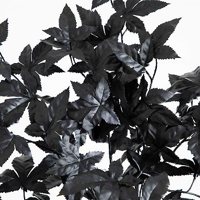 Nearly Natural 6-ft. Artificial Black Maple Tree with Natural Trunk