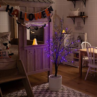 nearly natural 4-ft. Pre-Lit Artificial Twig Fall Tree with 160 LED Lights