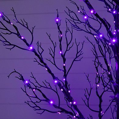 nearly natural 5-ft. Pre-Lit Artificial Halloween Twig Tree with LED Lights