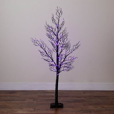 nearly natural 5-ft. Pre-Lit Artificial Halloween Twig Tree with LED Lights