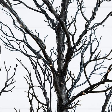 nearly natural 5-ft. Pre-Lit Artificial Halloween Twig Tree with LED Lights