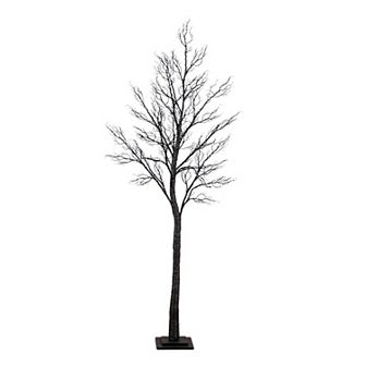 nearly natural 7-ft. Pre-Lit Artificial Halloween Twig Tree with 400 LED Lights